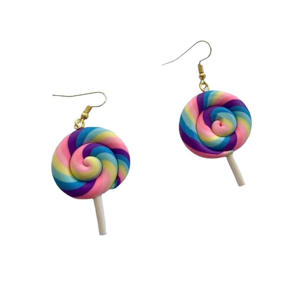 Rainbow Lollipop Earrings